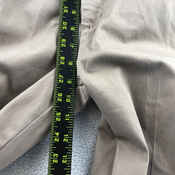 Lee Women's Flex Motion Straight Leg Mid Rise Pants 12P Petite Khaki Beige - Picture 8 of 13